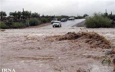 سیلاب مسیر دلگان - ایرانشهر در جنوب سیستان و بلوچستان را بست