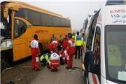 انفجار سواری حامل سوخت بر اثر تصادف با اتوبوس مسافربری