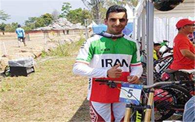 دوچرخه سوار ایران بر بام آسیا