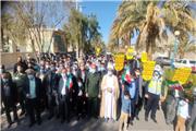 نمازگزاران فهرجی در حمایت از مردم یمن راهپیمایی کردند