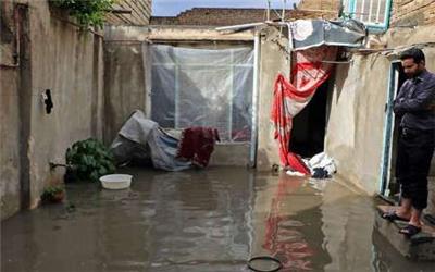 52 خانه روستایی در زرند دچار آب‌گرفتگی شد